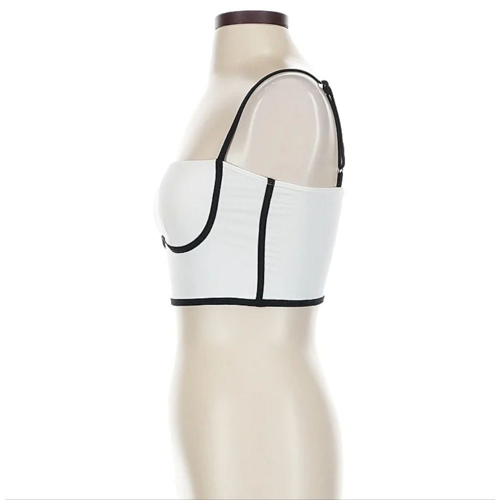 Alo Yoga Airbrush Streamlined Bra Tank Black White Small - Picture 4 of 4